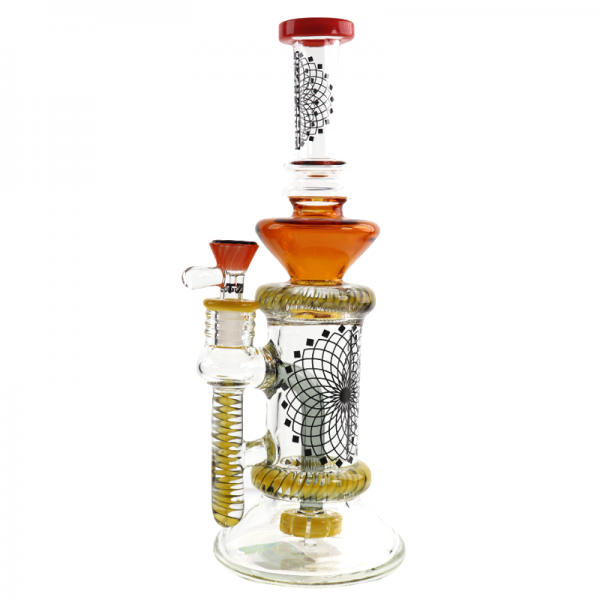 12 in tataoo w colored spikes heady glass water pipe multi color 3050 600x600 0