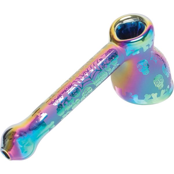 assorted design electroplated glass bubbler 6.3