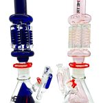 METRIX CONE BASE QUAD FREEZABLE COIL WITH ASH CATCHER WATERPIPE 20