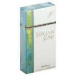 VIRG SLIM MENTHOL GOLD PACK BOX