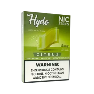 hyde nicotine strips 2mg citrus